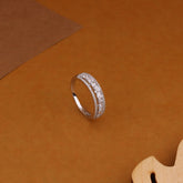 Three-Row Diamond Eternity Ring